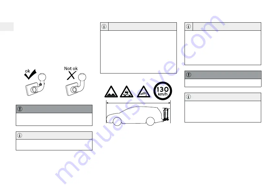 Volvo TOW BAR-MOUNTED BICYCLE HOLDER Accessories User Manual Download Page 130