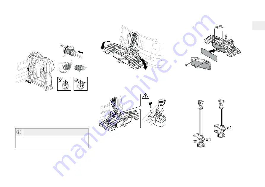 Volvo TOW BAR-MOUNTED BICYCLE HOLDER Accessories User Manual Download Page 161