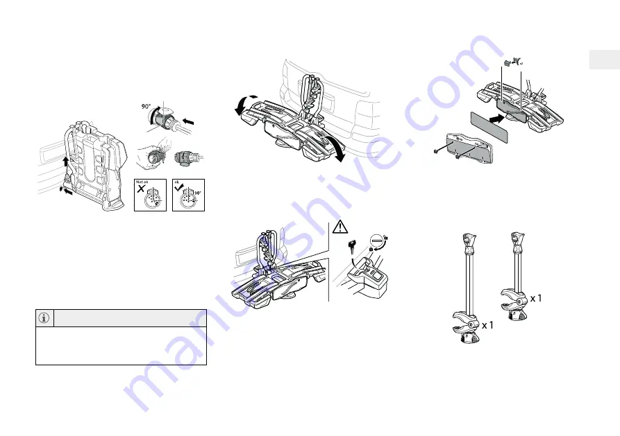 Volvo TOW BAR-MOUNTED BICYCLE HOLDER Accessories User Manual Download Page 175