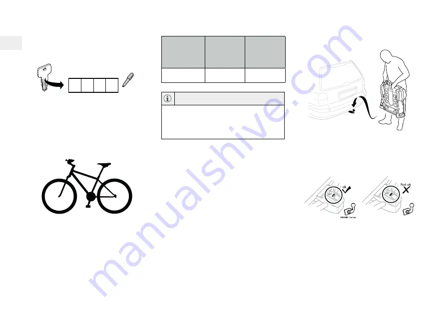 Volvo TOW BAR-MOUNTED BICYCLE HOLDER Accessories User Manual Download Page 202