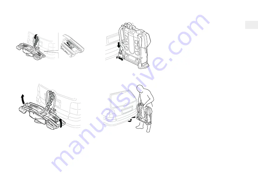 Volvo TOW BAR-MOUNTED BICYCLE HOLDER Accessories User Manual Download Page 237