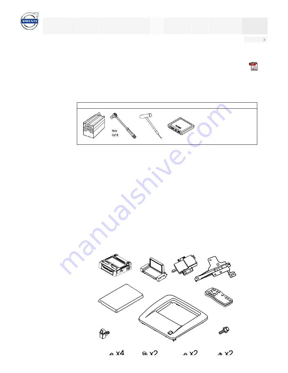 Volvo V50 2008 Installation Instructions, Accessories Download Page 1