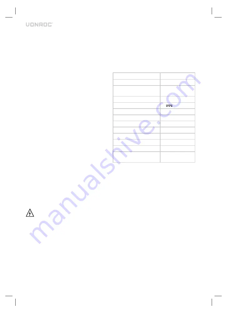 VONROC CD508DC Original Instructions Manual Download Page 19