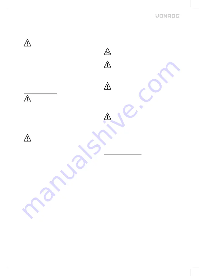 VONROC MS502AC Original Instructions Manual Download Page 40