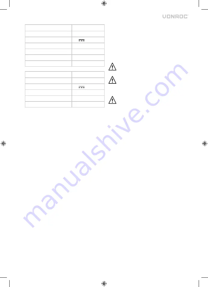 VONROC S VC507DC Series Instructions Manual Download Page 6