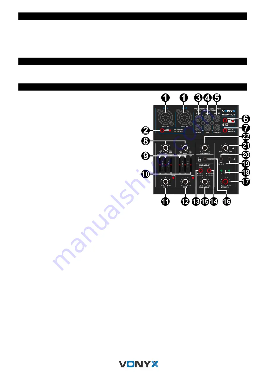 Vonyx 172.644 Instruction Manual Download Page 4