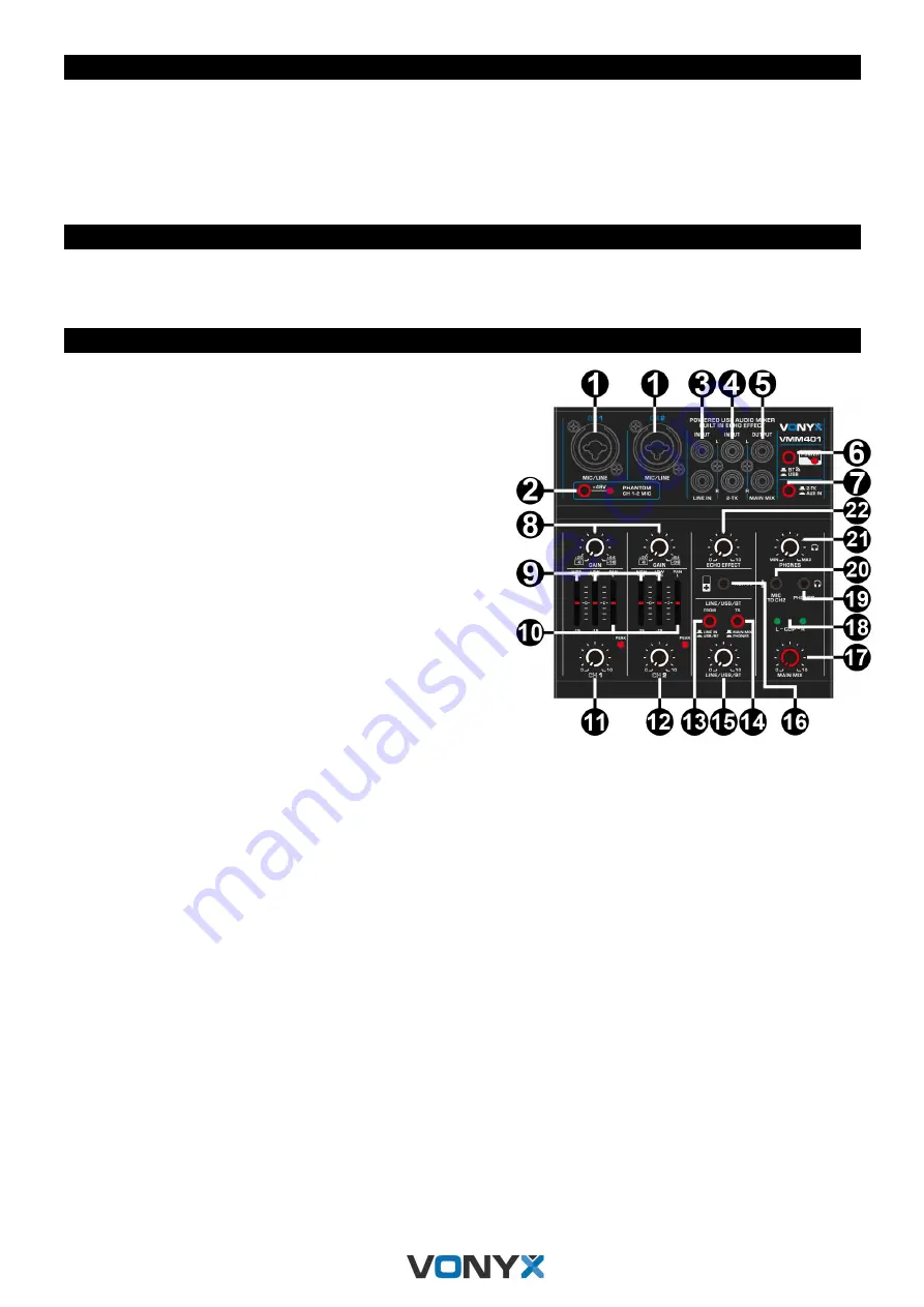 Vonyx 172.644 Instruction Manual Download Page 7