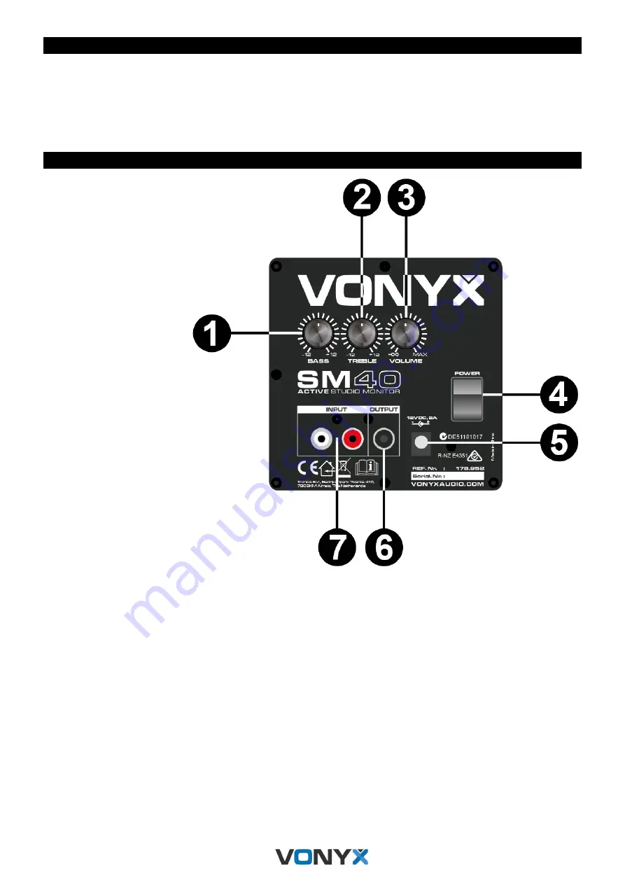 Vonyx 178.952 Instruction Manual Download Page 13