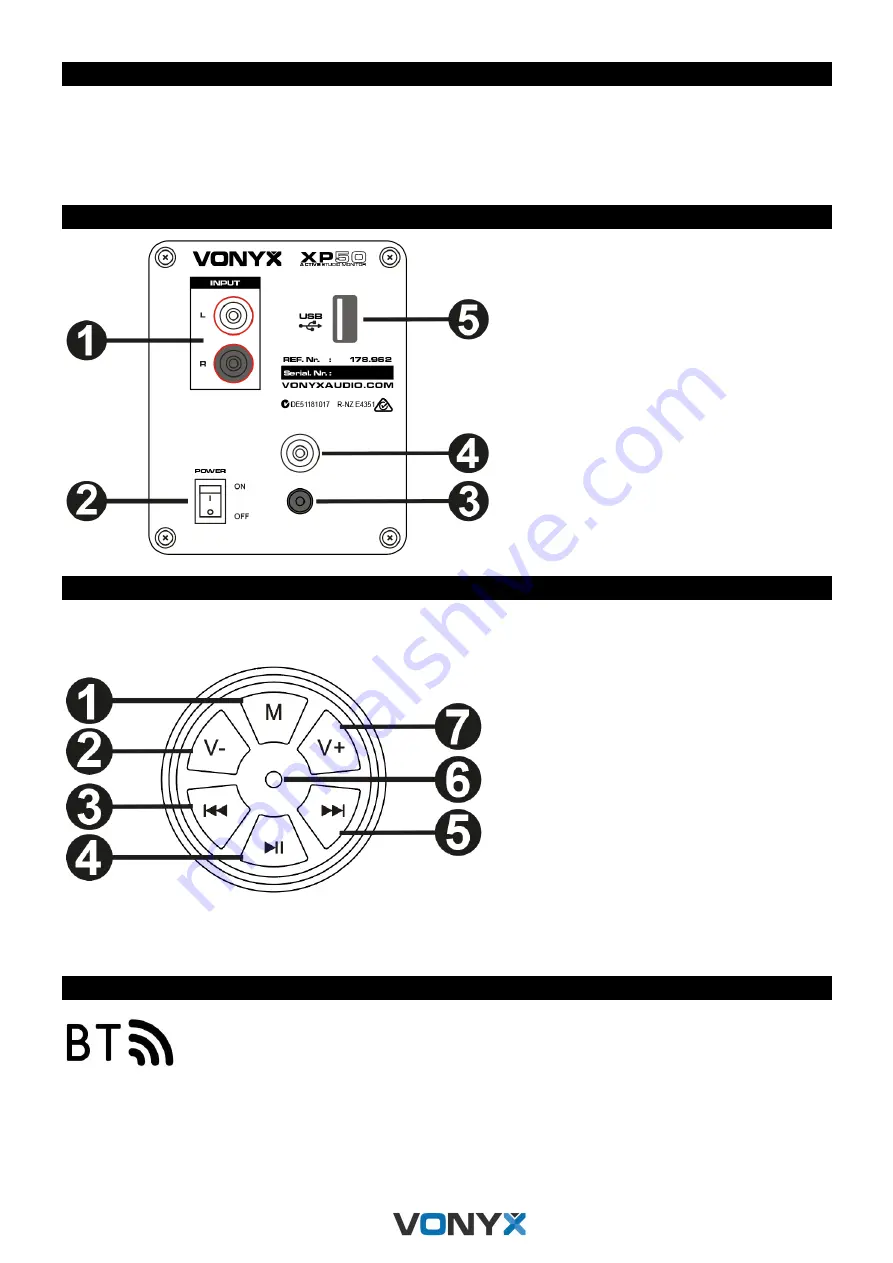 Vonyx 178.962 Instruction Manual Download Page 13