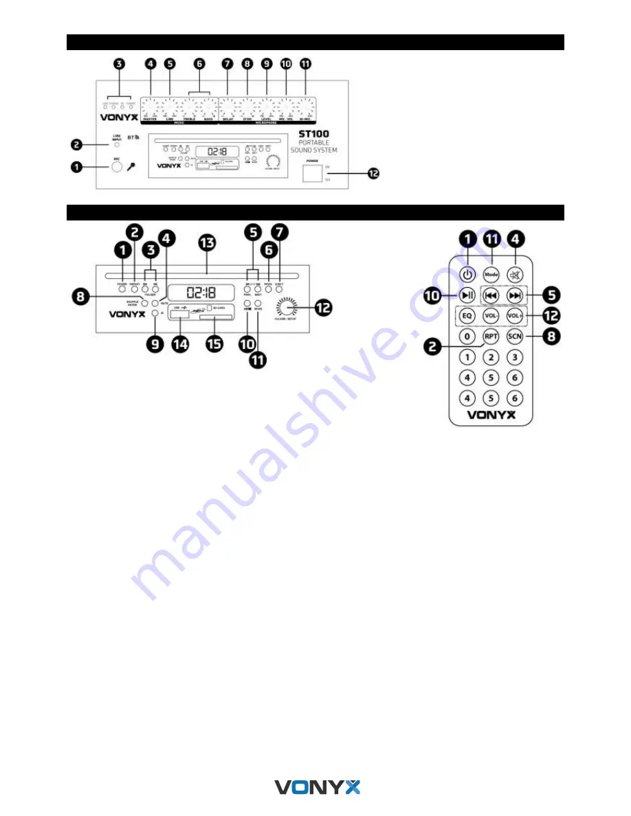 Vonyx ST100 MK2 Instruction Manual Download Page 10