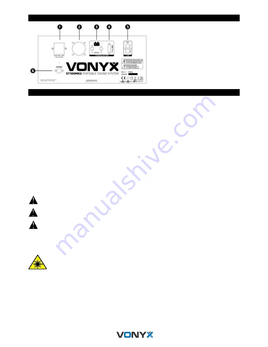 Vonyx ST100 MK2 Instruction Manual Download Page 14