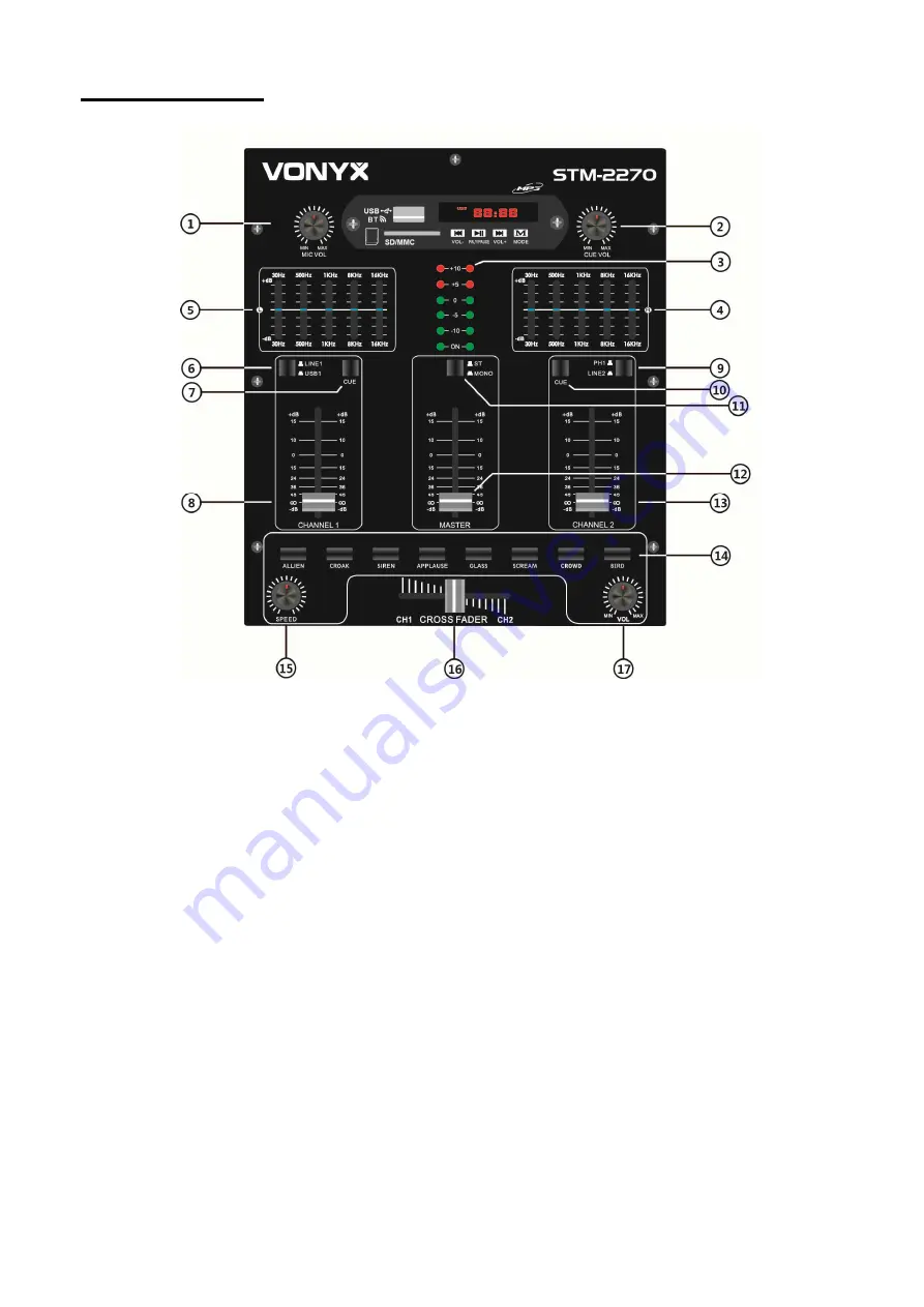 Vonyx STM2270 Instruction Manual Download Page 13