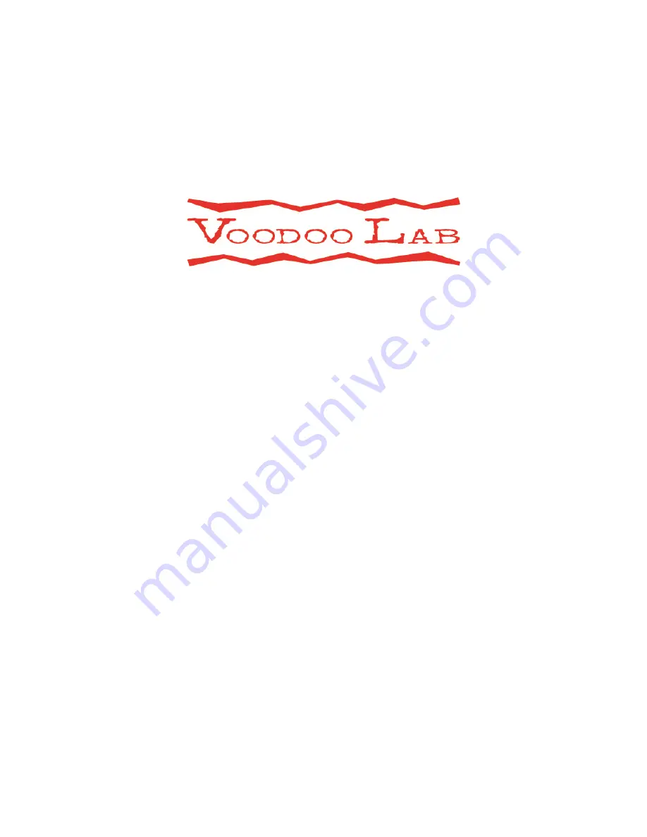 Voodoo Lab PX-8 PLUS User Manual Download Page 1