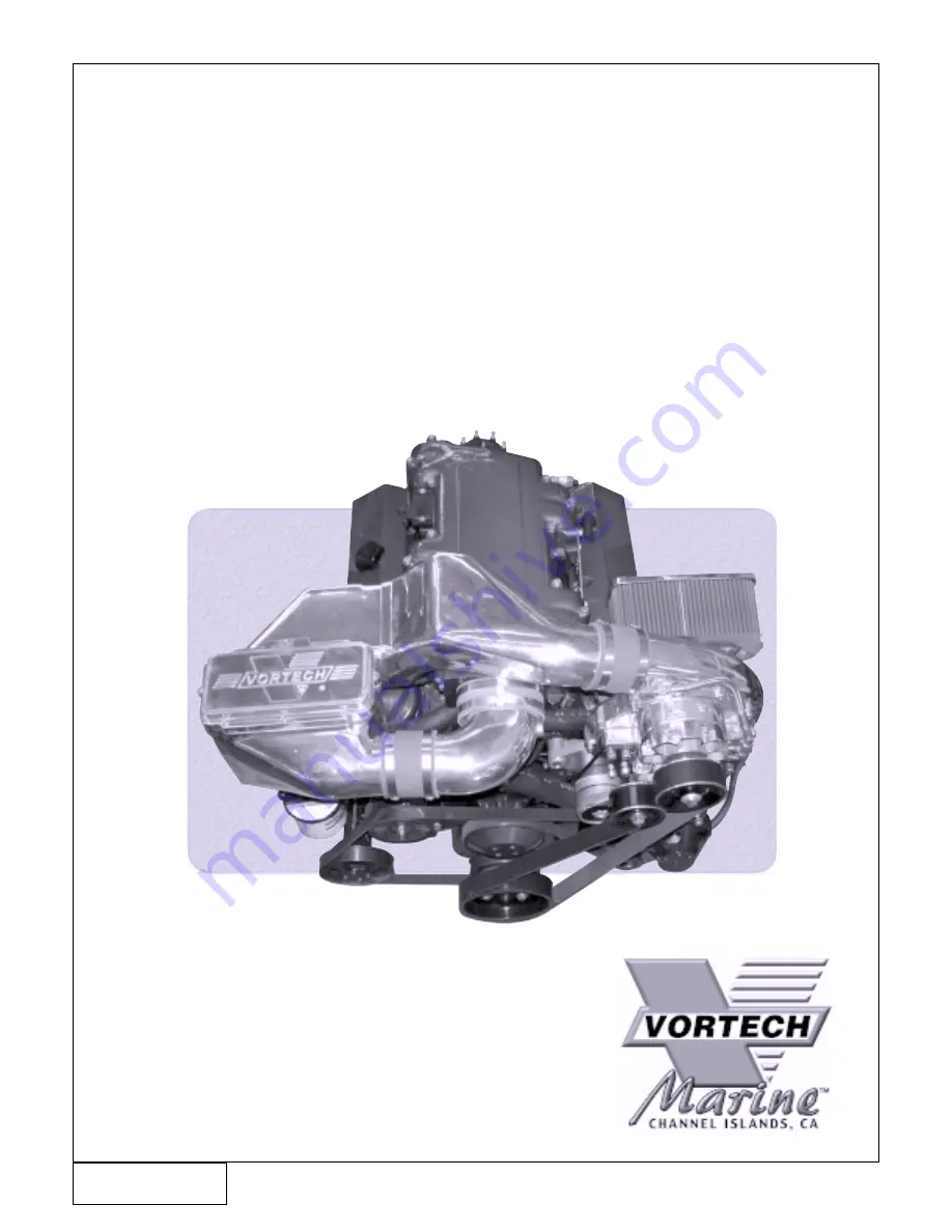 Vortech HP500 EFI Installation Instructions Manual Download Page 1