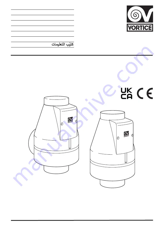 Vortice ANGOL K Instruction Booklet Download Page 1