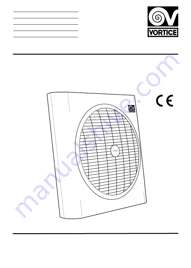 Vortice ARIANTE 30 Скачать руководство пользователя страница 1