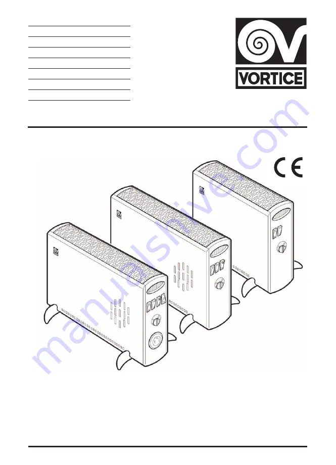 Vortice CALDORE Скачать руководство пользователя страница 1