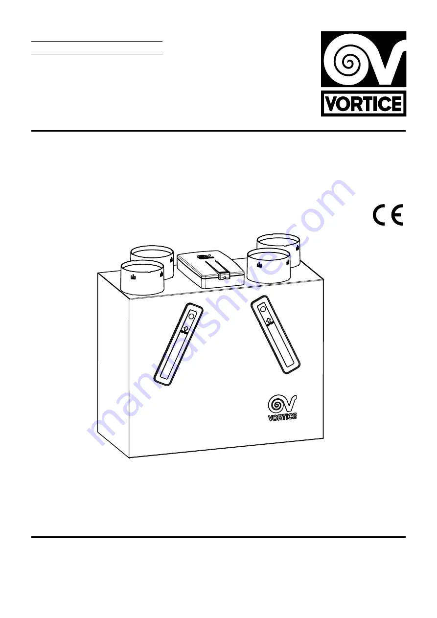 Vortice VORT HR 200 Instruction Booklet Download Page 1