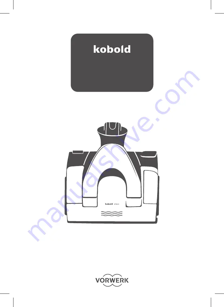 Vorwerk kobold SPB100 User Manual Download Page 3