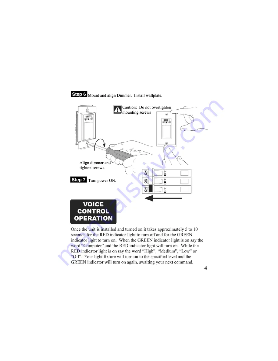 VOS IntelaVoice 98009 Instruction Manual Download Page 5