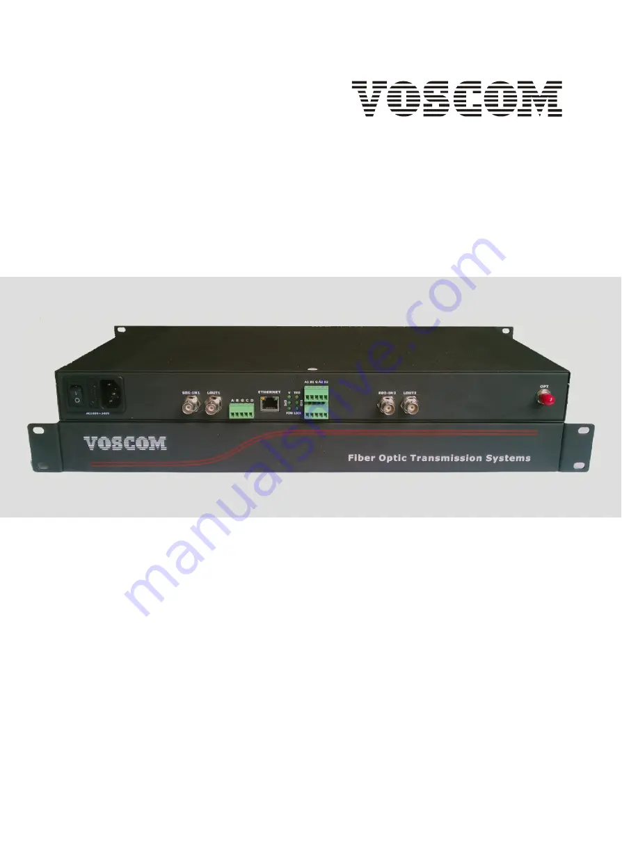 Voscom VOS-1DH3G-ADMR Installation Manual Download Page 1