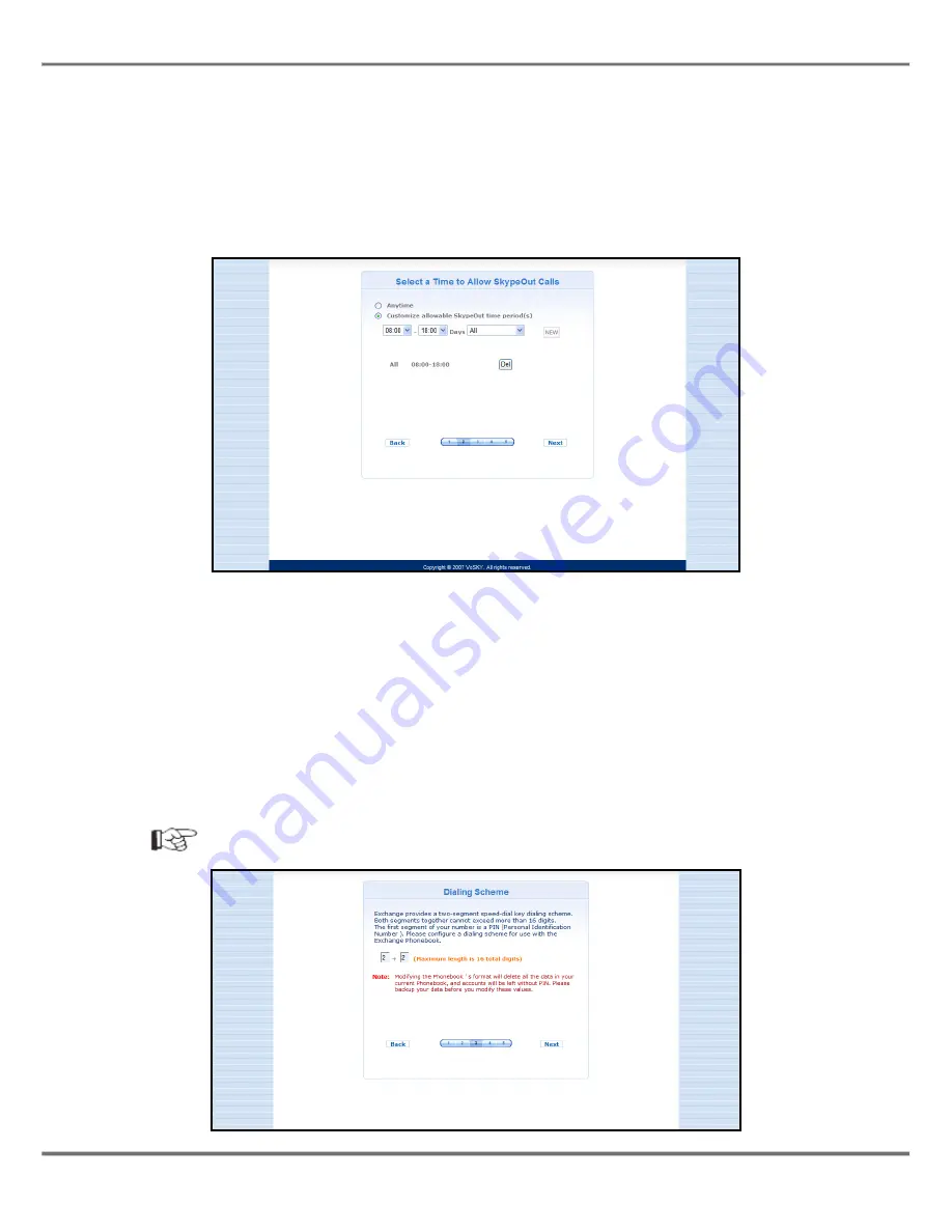 VoSKY Exchange Pro E1 User Manual Download Page 33