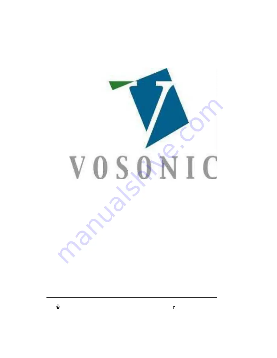 Vosonic VP8860 Скачать руководство пользователя страница 1