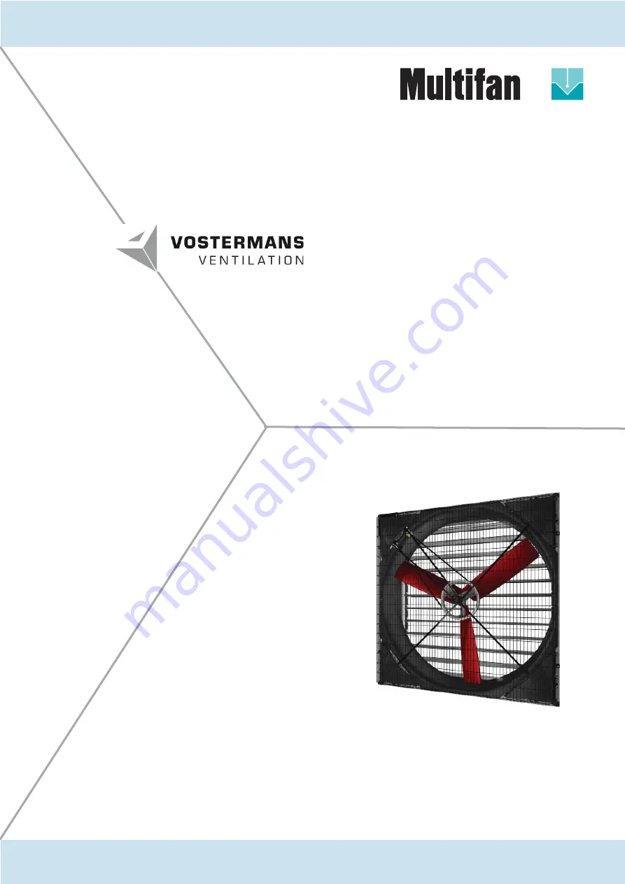 Vostermans Ventilation Multifan 130 Скачать руководство пользователя страница 1