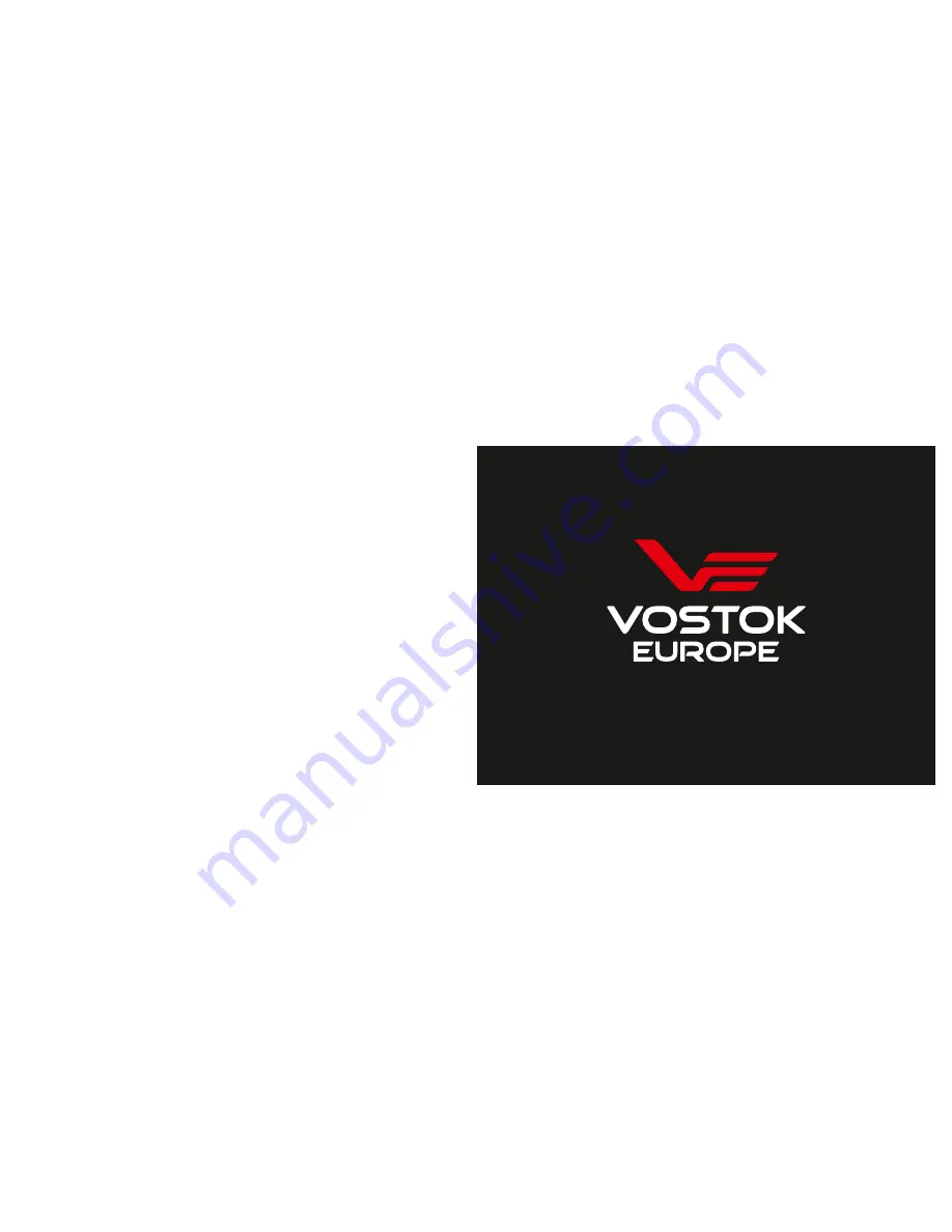 VOSTOK-EUROPE All types of mechanical watches Скачать руководство пользователя страница 1