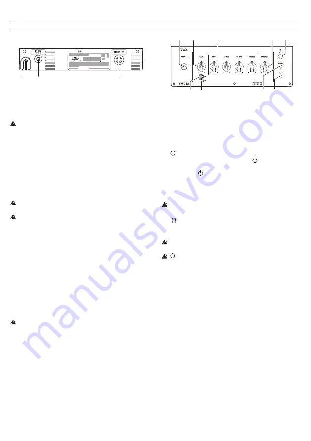 VOX Amplification VX50 BA Скачать руководство пользователя страница 15