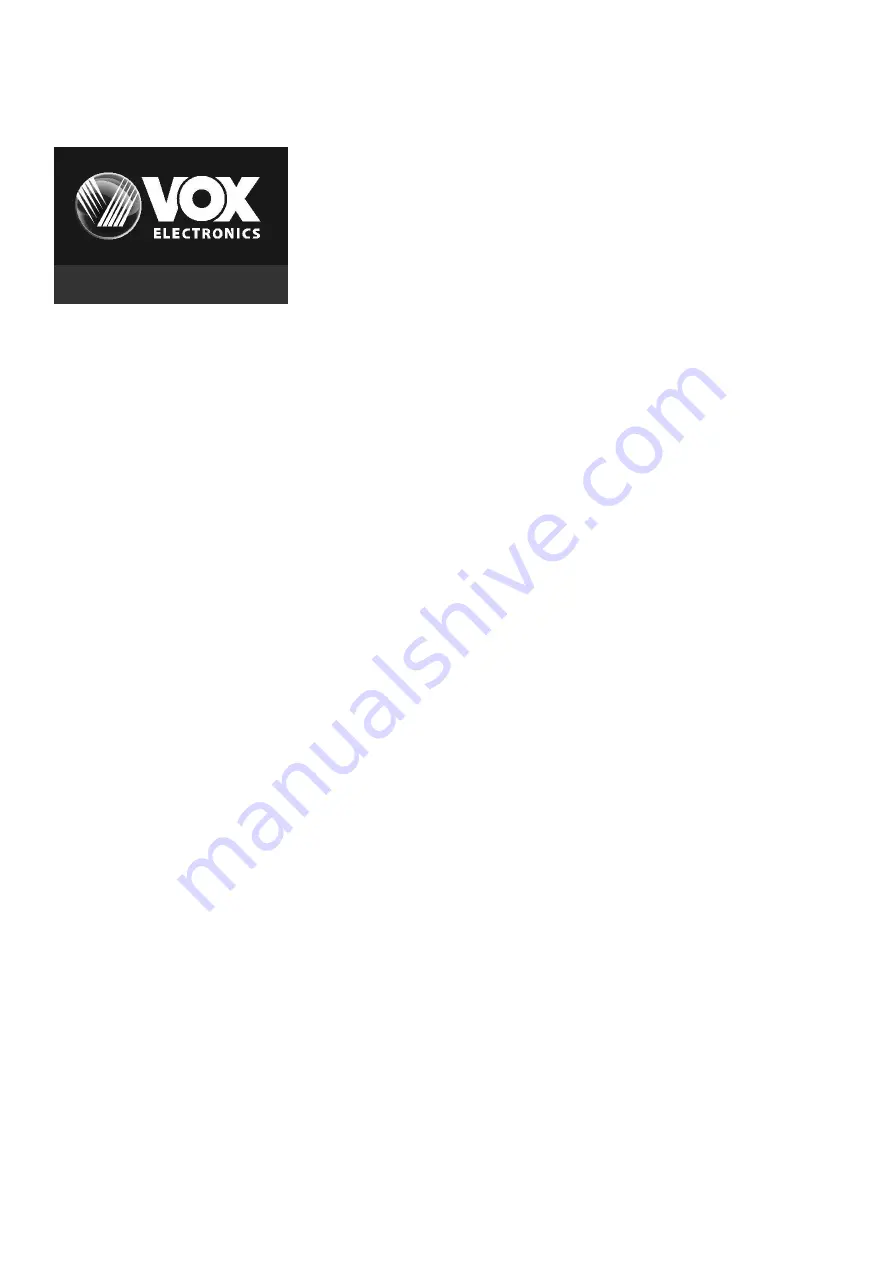 VOX electronics 8606108251348 Скачать руководство пользователя страница 2