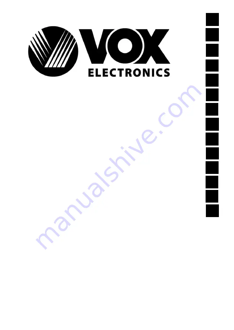 VOX electronics BBM-4406 Instruction Manual Download Page 1