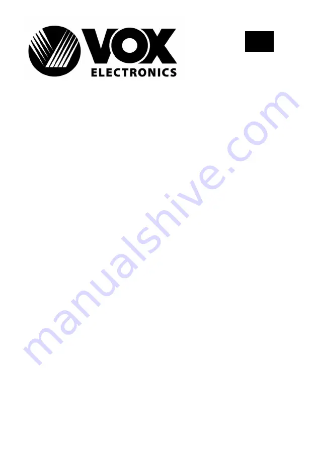 VOX electronics HT-776 Operating Instructions Manual Download Page 2