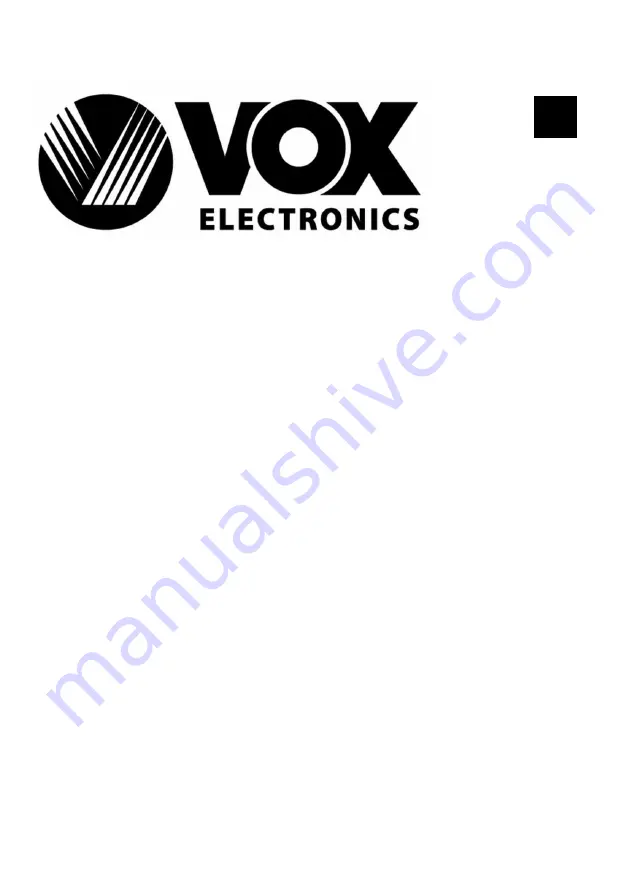 VOX electronics HT-8920 Скачать руководство пользователя страница 2