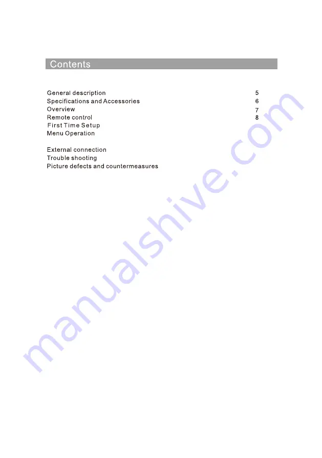 VOX electronics LED 24DSA306HG2 Operating Instructions Manual Download Page 5