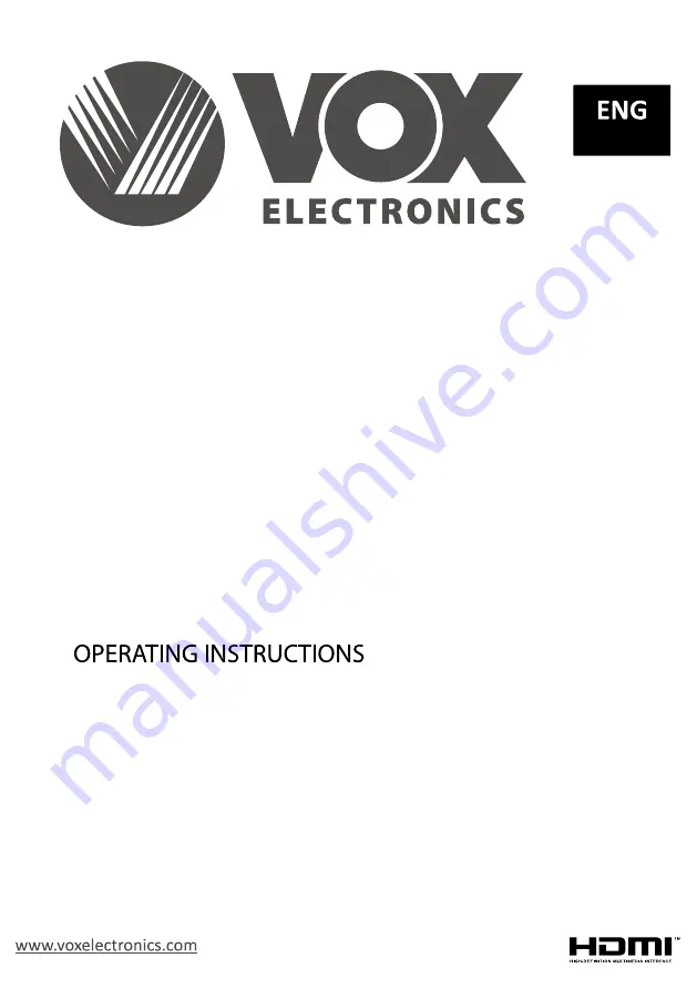 VOX electronics LED 32DSA680B Operating Instructions Manual Download Page 1