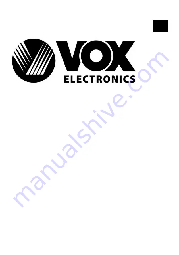 VOX electronics WM8072 Operating Instructions Manual Download Page 2