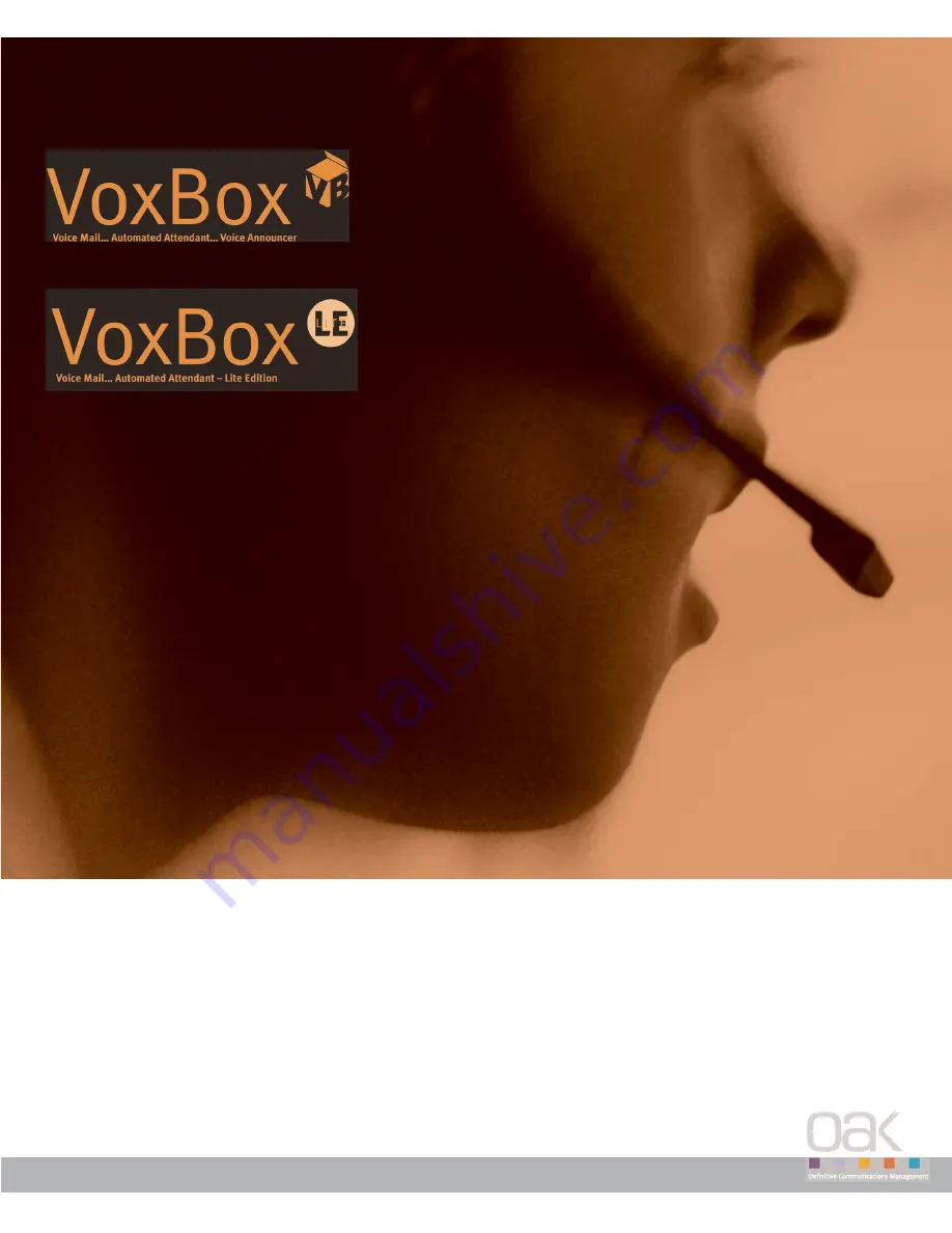 VoxBox Lite Edition User Manual Download Page 1