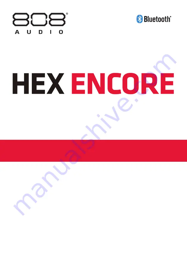 Voxx Accessories 808 AUDIO HEX ENCORE Quick Start Manual Download Page 1