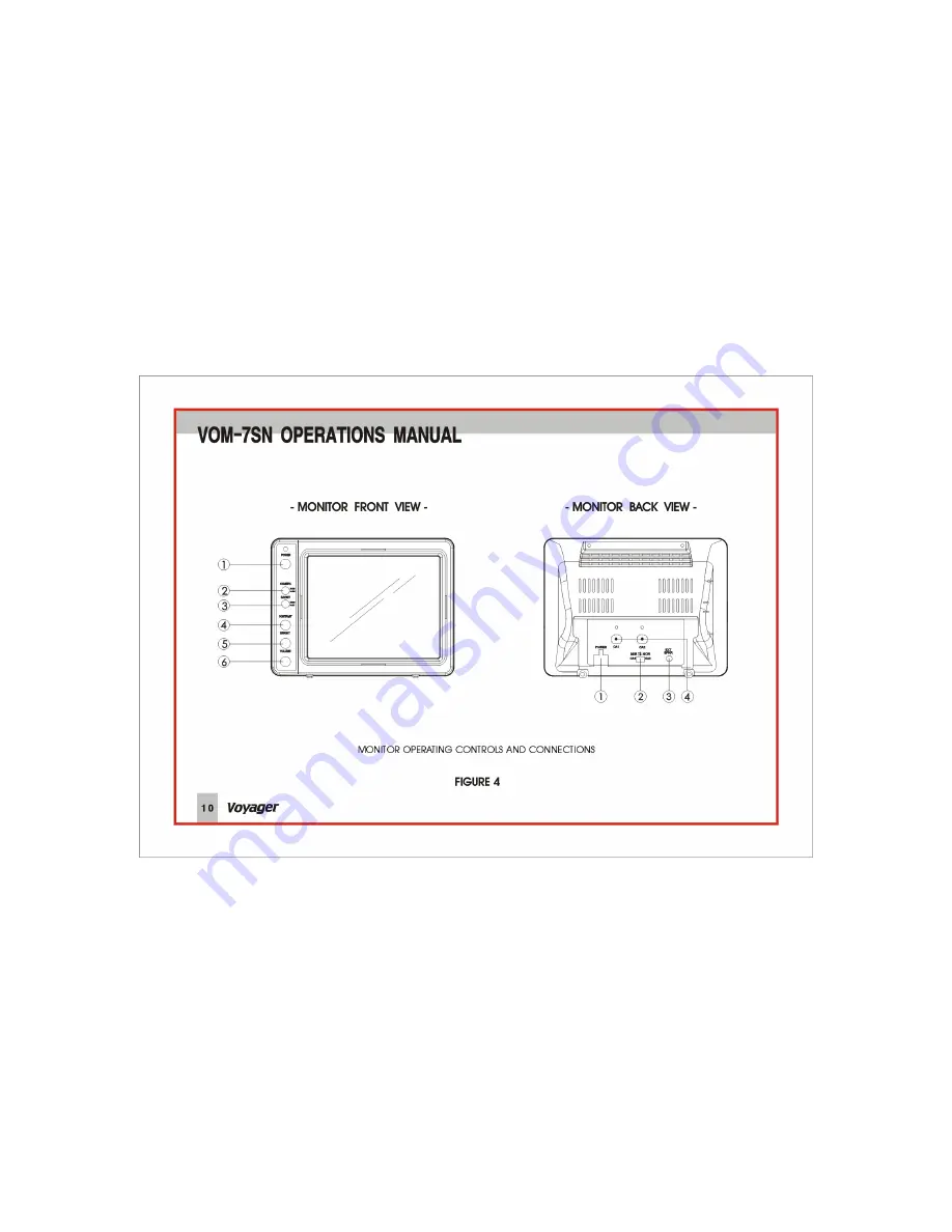 Voyager VOM-7SN Operation Manual Download Page 11