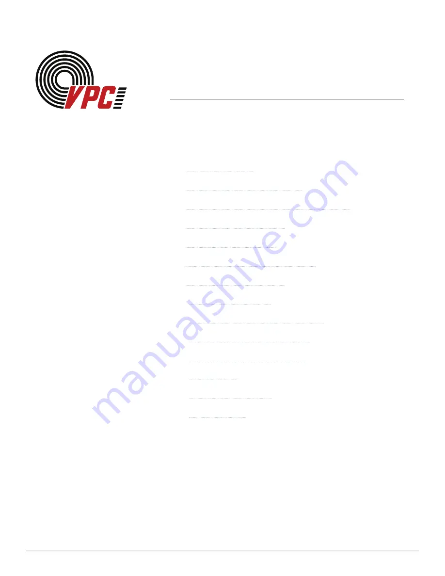 VPC 310 104 368 User Manual Download Page 1