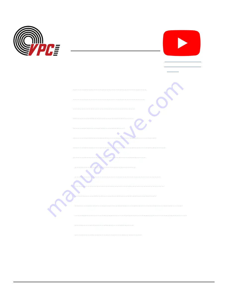 VPC 310 130 113 User Manual Download Page 1