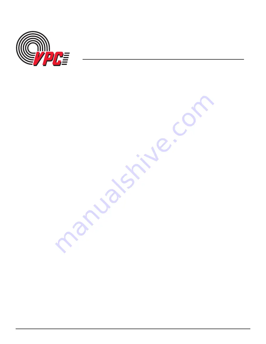 VPC VTAC HSD User Manual Download Page 1