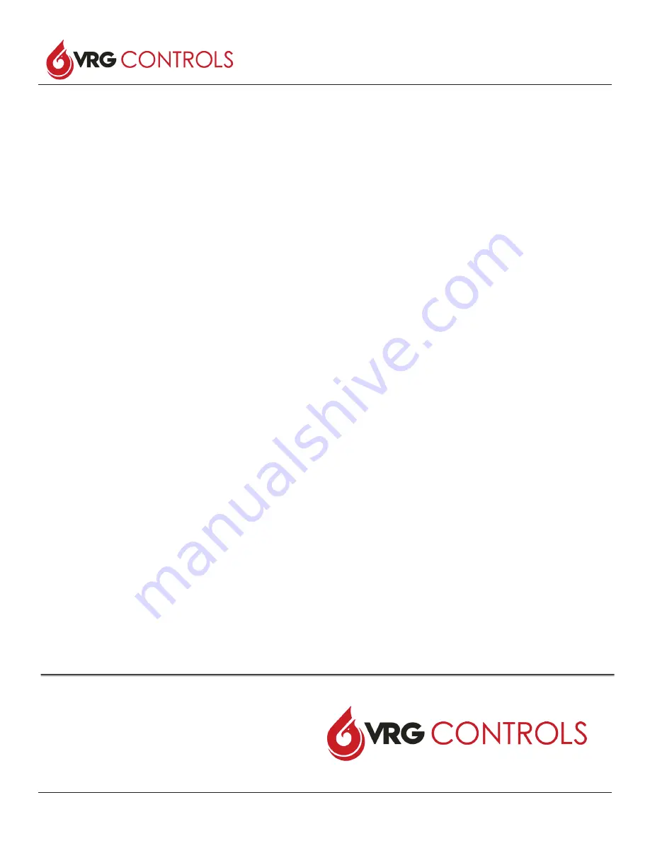 VRG Controls VPC BV Series Instruction Manual Download Page 60