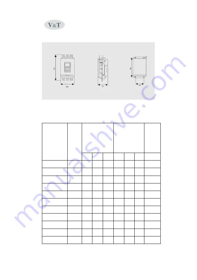 VTdrive FWI-SS Series User Manual Download Page 7