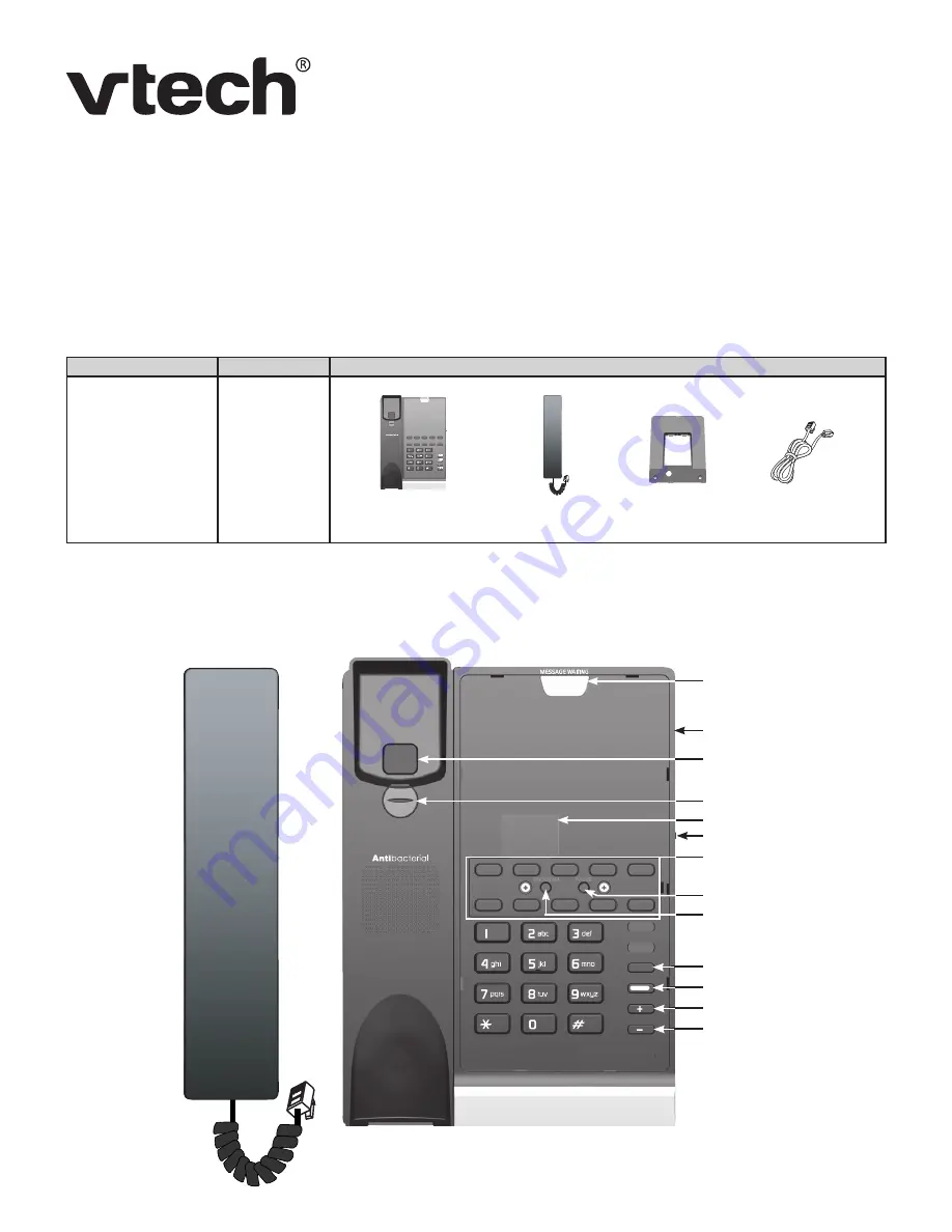 VTech A2210-NS User Manual Download Page 1