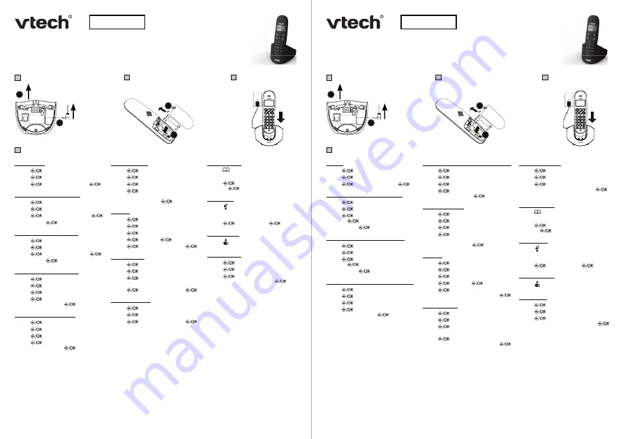 VTech CS1100-O Quick Start Manual Download Page 1