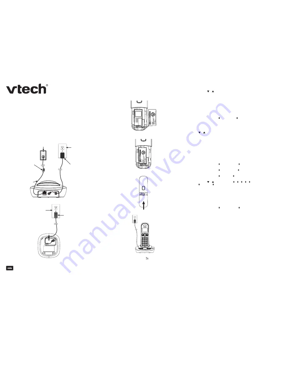 VTech CS6199-4 Quick Start Manual Download Page 2