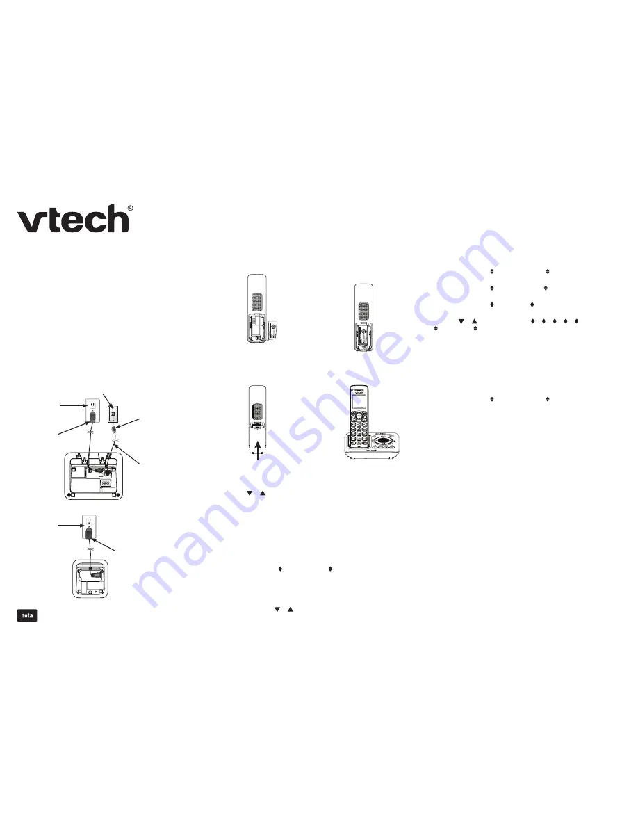 VTech CS6629 Quick Start Manual Download Page 2