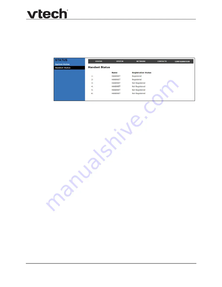 VTech ErisTerminal VSP610A
ErisTerminal VSP608A Administrator And Provisioning Manual Download Page 31